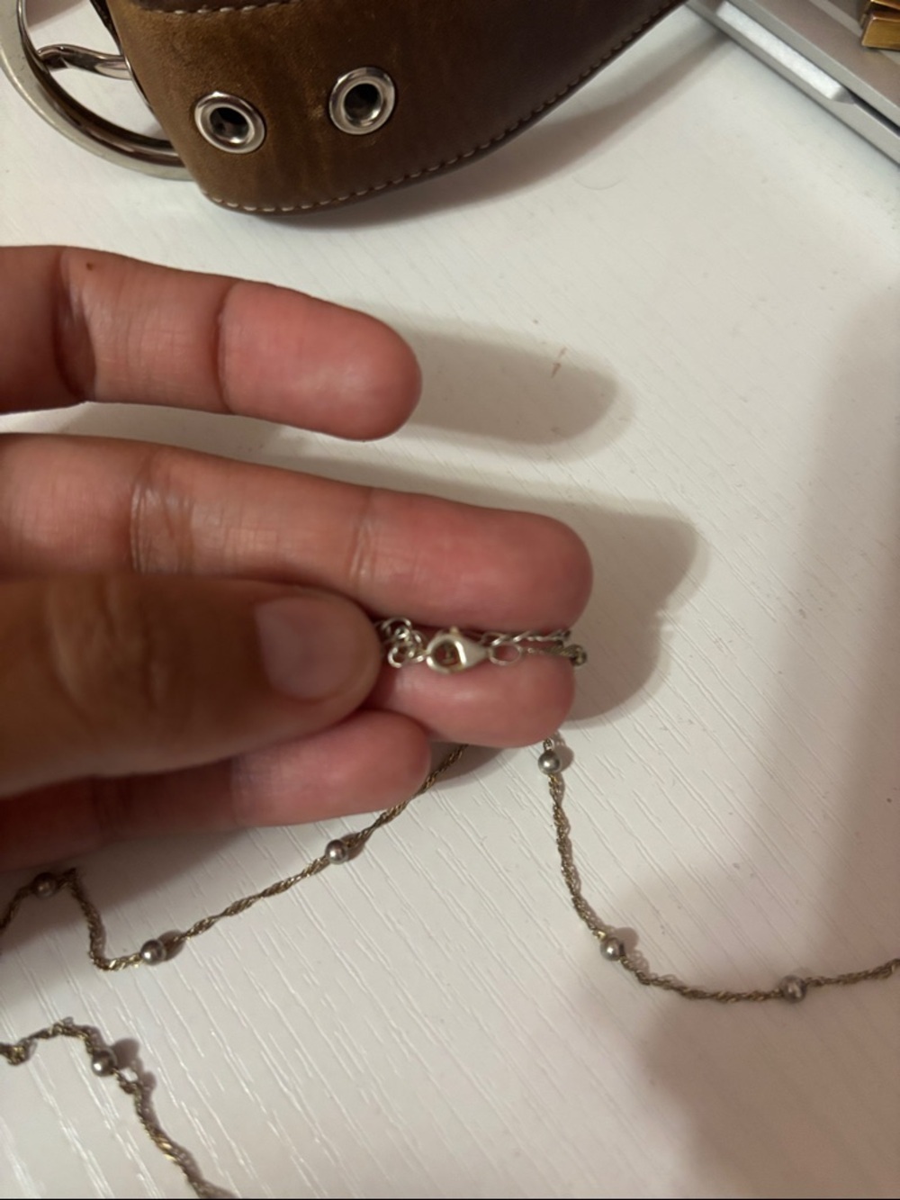 Delicate 925 Sterling Silver Chain - Picture 2 of 2